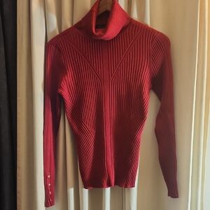 White House Black Market Turtleneck Ribbed Sweater